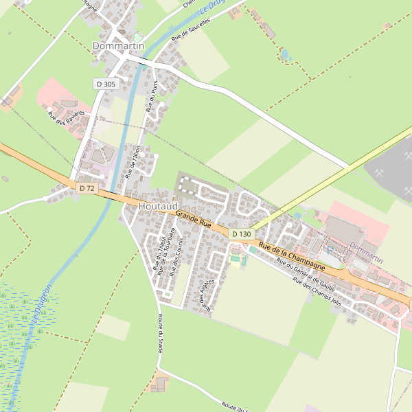 Carte des hotels à Houtaud Thumbnail