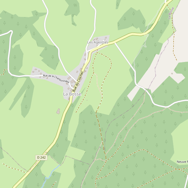 Carte des sites-archeologiques à La Bosse (Doubs) Thumbnail