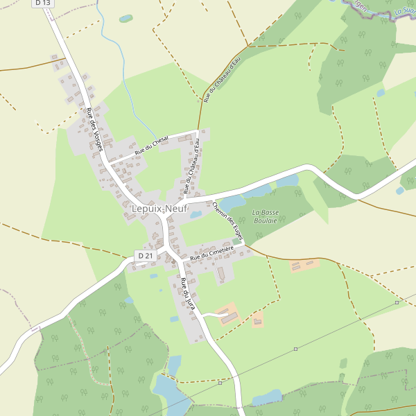Carte des hotels à Lepuix-Neuf Thumbnail