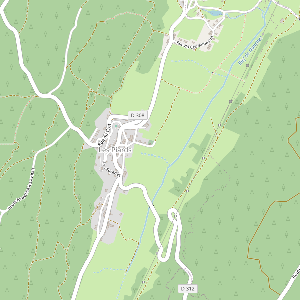 Carte des terminals-ferry à Les Piards Thumbnail