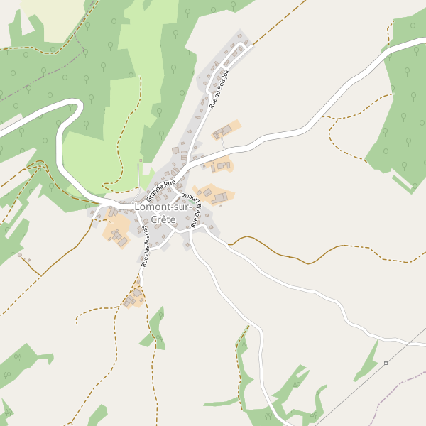 Carte des bedandbreakfast à Lomont-sur-Crête Thumbnail
