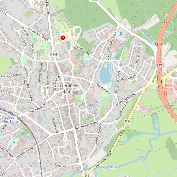 Carte des stationnement-velos à Luxeuil-les-Bains Thumbnail