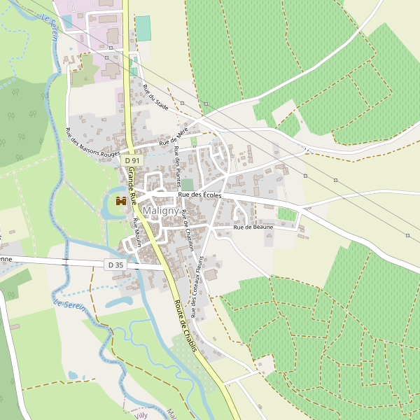 Carte des hotels à Maligny (Yonne) Thumbnail