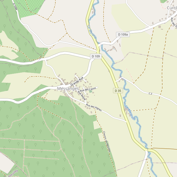 Carte des chaussures à Messanges (Côte-d'Or) Thumbnail