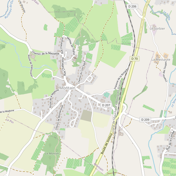 Carte des supermarches à Montain Thumbnail
