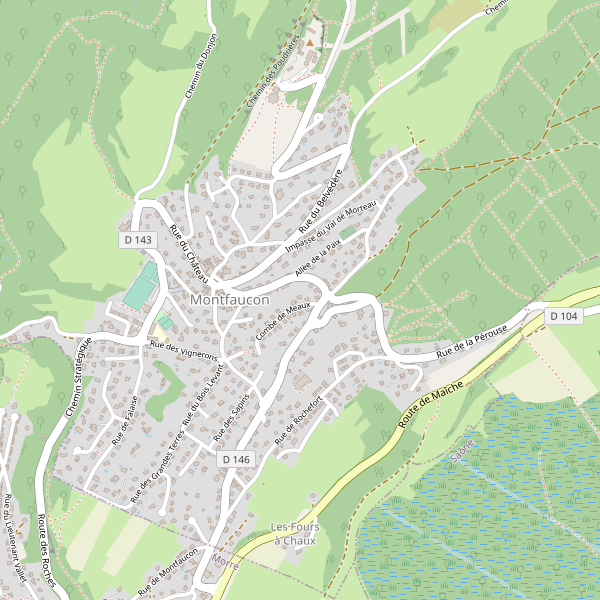 Carte des attractions à Montfaucon (Doubs) Thumbnail