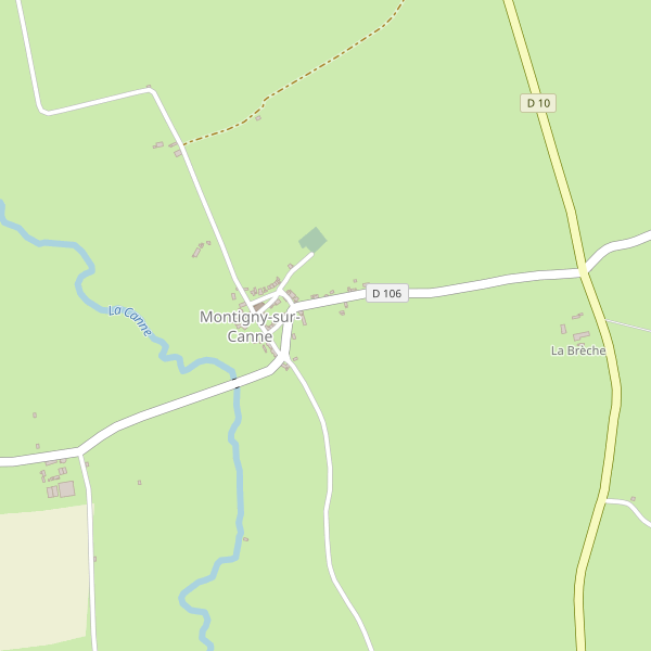 Carte des hotels à Montigny-sur-Canne Thumbnail