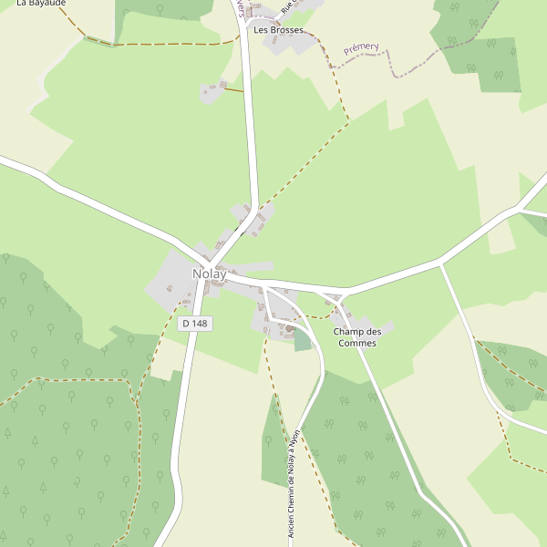 Carte des hotels à Nolay (Nièvre) Thumbnail
