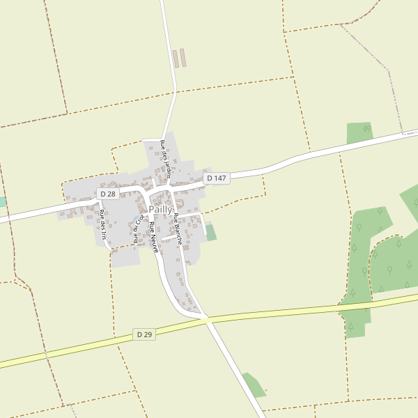 Carte des hotels à Pailly Thumbnail