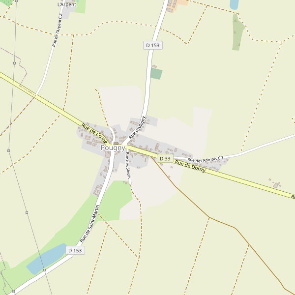 Carte des hotels à Pougny (Nièvre) Thumbnail