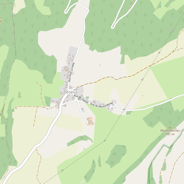 Carte des hotels à Péseux Thumbnail