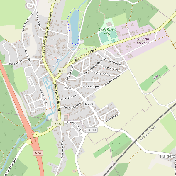 Carte des hotels à Rioz Thumbnail