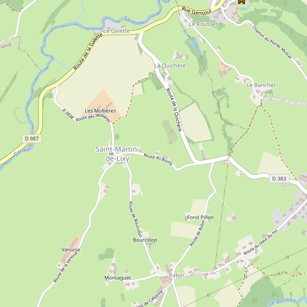 Carte des hotels à Saint-Martin-de-Lixy Thumbnail