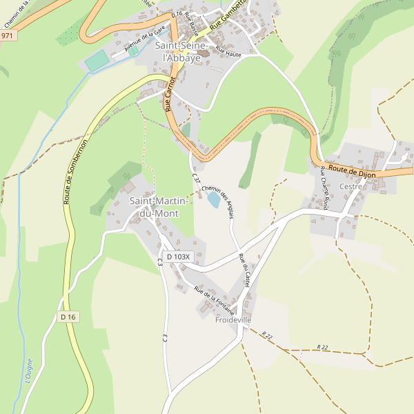 Carte des hotels à Saint-Martin-du-Mont (Côte-d'Or) Thumbnail