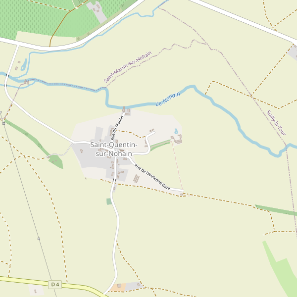 Carte des bedandbreakfast à Saint-Quentin-sur-Nohain Thumbnail