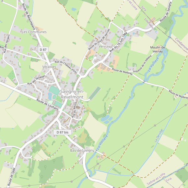 Carte des hotels à Savigny-en-Revermont Thumbnail