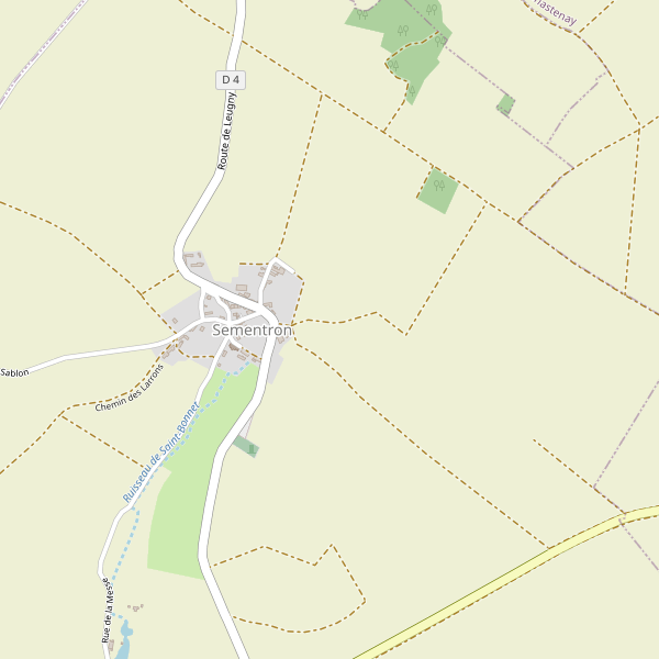 Carte des hotels à Sementron Thumbnail