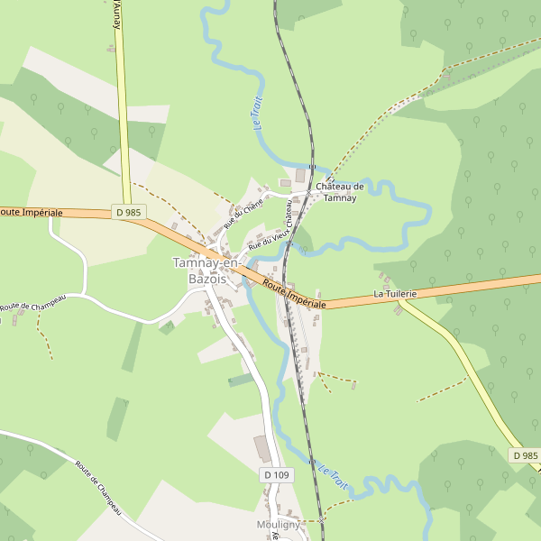 Carte des hotels à Tamnay-en-Bazois Thumbnail