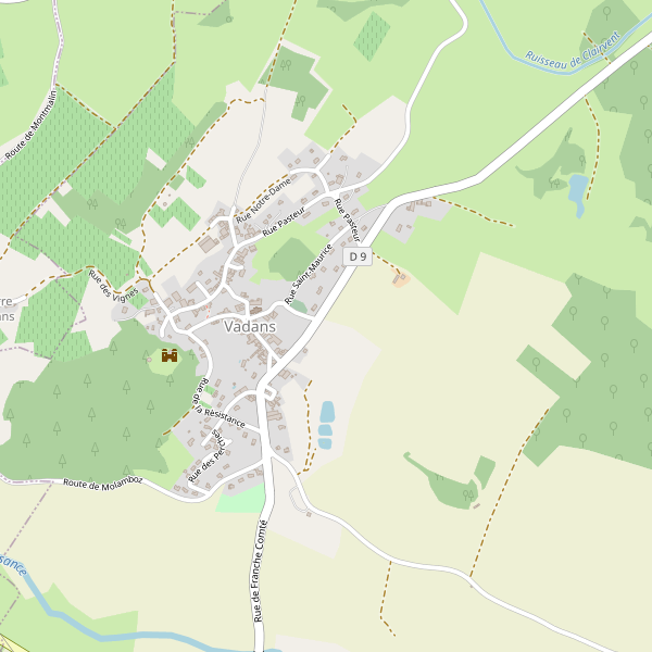 Carte des journaux à Vadans (Jura) Thumbnail