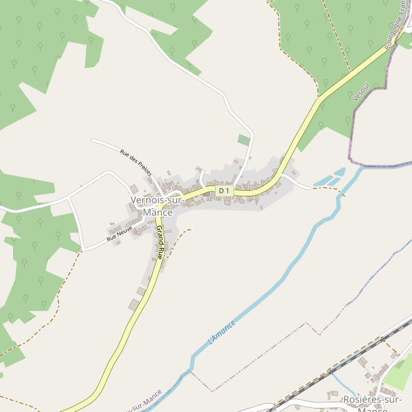 Carte des restaurants à Vernois-sur-Mance Thumbnail