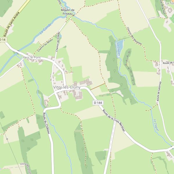 Carte des bedandbreakfast à Vitry-lès-Cluny Thumbnail