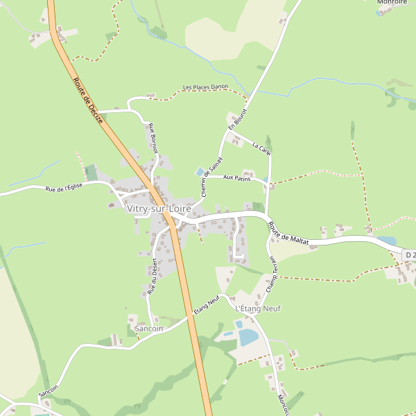 Carte des hotels à Vitry-sur-Loire Thumbnail