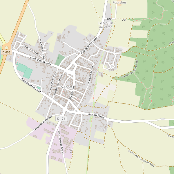 Carte des bibliotheques à Véron Thumbnail