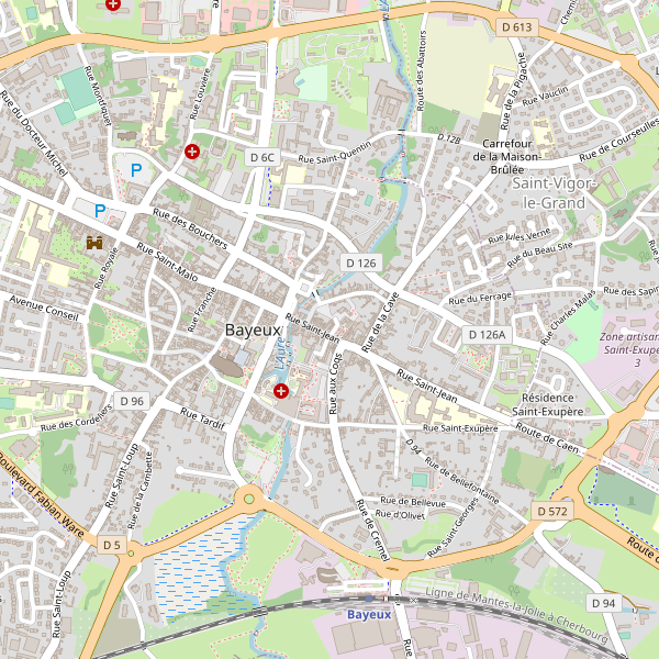 Carte des bibliotheques à Bayeux Thumbnail