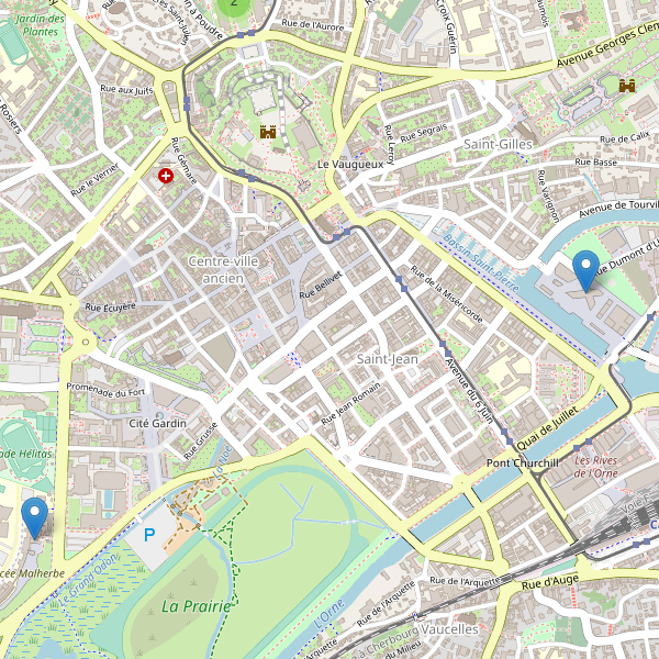 Carte des bibliotheques à Caen Thumbnail