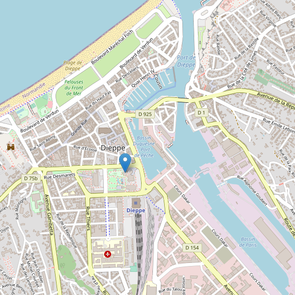 Carte des bibliotheques à Dieppe Thumbnail