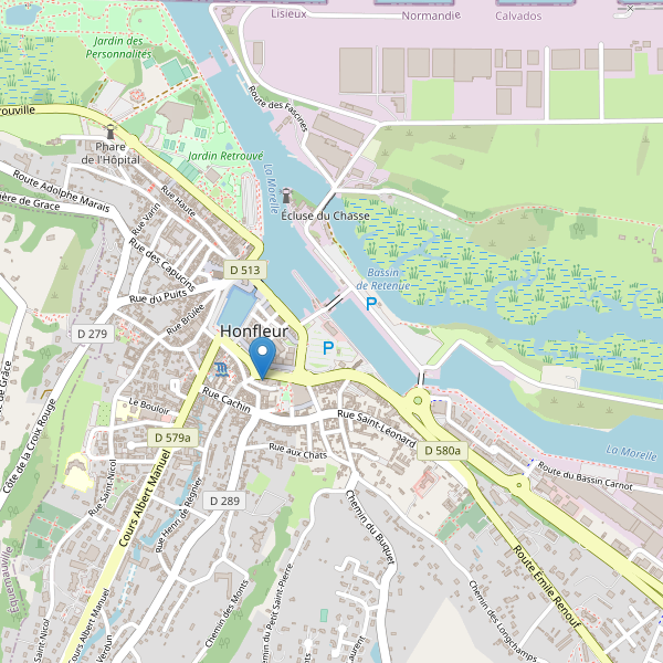 Carte des bibliotheques à Honfleur Thumbnail