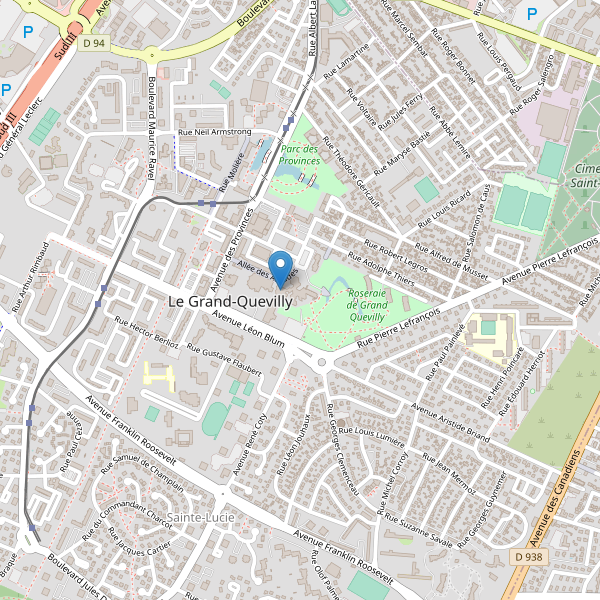 Carte des bibliotheques à Le Grand-Quevilly Thumbnail
