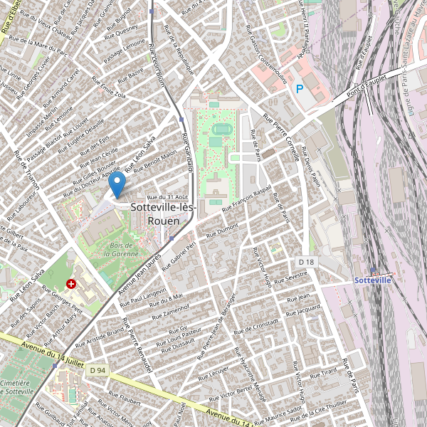 Carte des bibliotheques à Sotteville-lès-Rouen Thumbnail