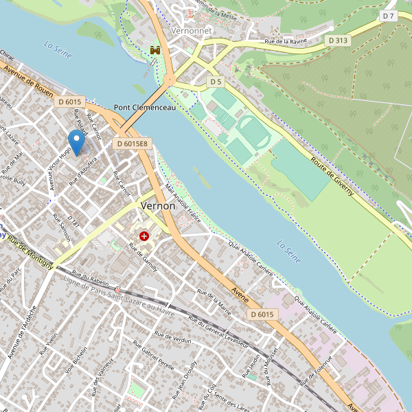 Carte des bibliotheques à Vernon (Eure) Thumbnail