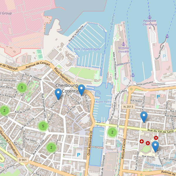 Carte des ecoles à Cherbourg-en-Cotentin Thumbnail