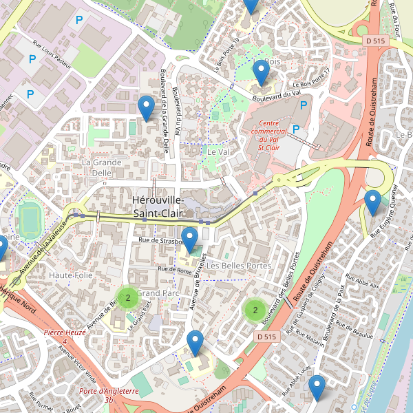 Carte des ecoles à Hérouville-Saint-Clair Thumbnail