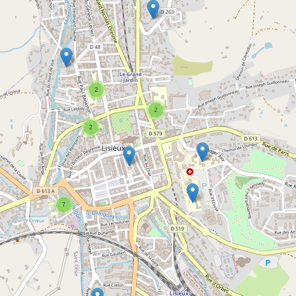 Carte des ecoles à Lisieux Thumbnail