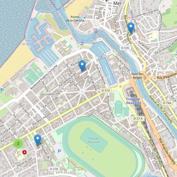 Carte des eglises à Deauville Thumbnail