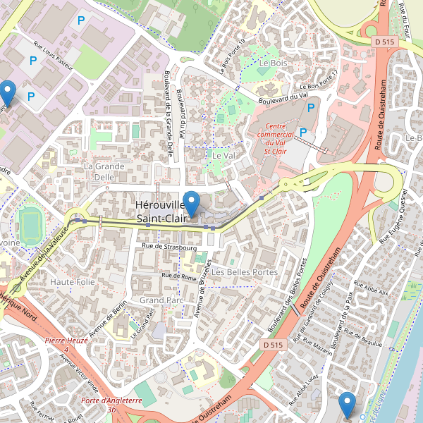 Carte des eglises à Hérouville-Saint-Clair Thumbnail