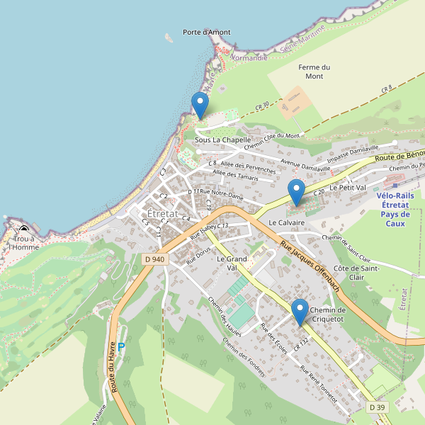 Carte des eglises à Étretat Thumbnail