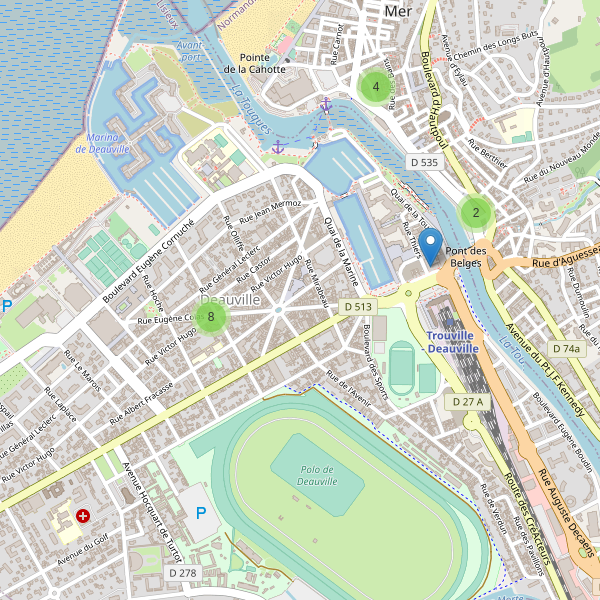 Carte des guichets-automatiques à Deauville Thumbnail