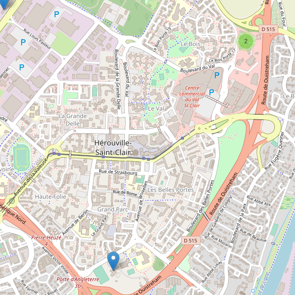 Thumbnail Carte des hôtels à Hérouville-Saint-Clair