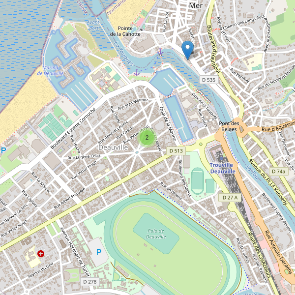 Carte des marches à Deauville Thumbnail