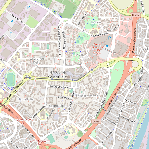 Carte des marches à Hérouville-Saint-Clair Thumbnail