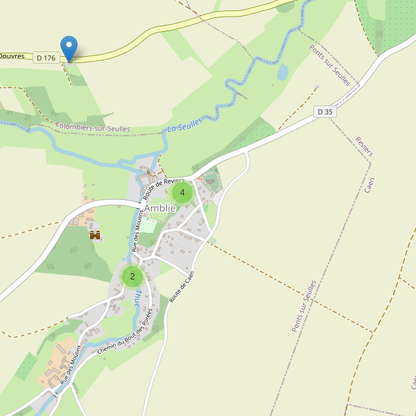 Carte des parkings à Amblie Thumbnail