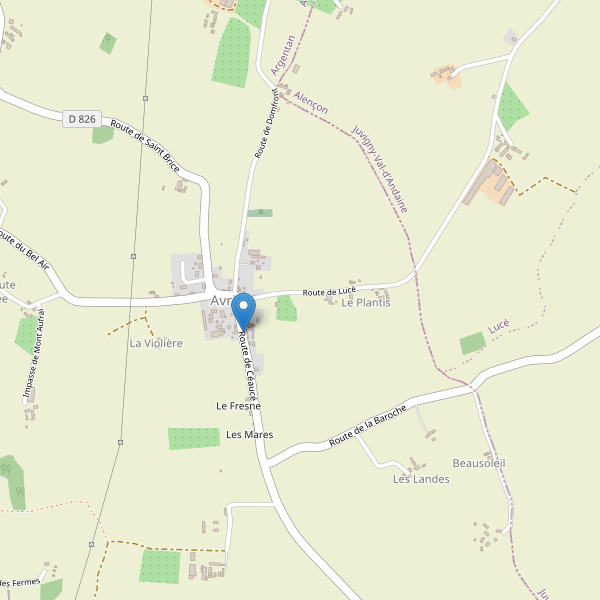 Carte des parkings à Avrilly (Orne) Thumbnail