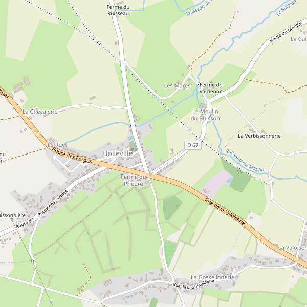 Carte des parkings à Bolleville (Manche) Thumbnail