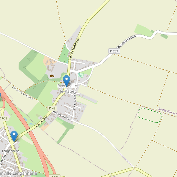 Carte des parkings à Bretteville-le-Rabet Thumbnail