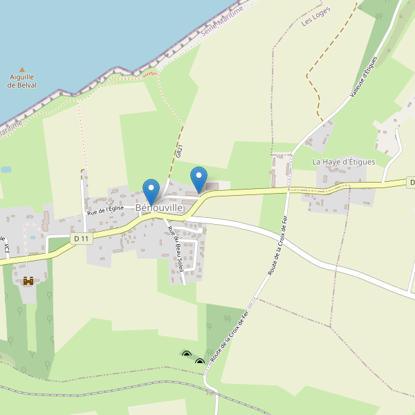 Carte des parkings à Bénouville (Seine-Maritime) Thumbnail