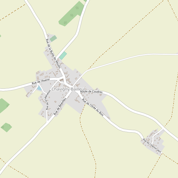 Carte des parkings à Chavigny-Bailleul Thumbnail